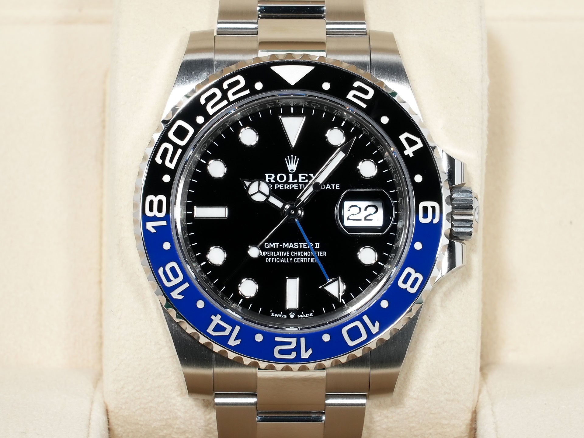ロレックス GMTマスターII Ref.126710BLNR ステンレススチール ブラック文字盤 オイスターブレスレット 中古 ex2jnpbx