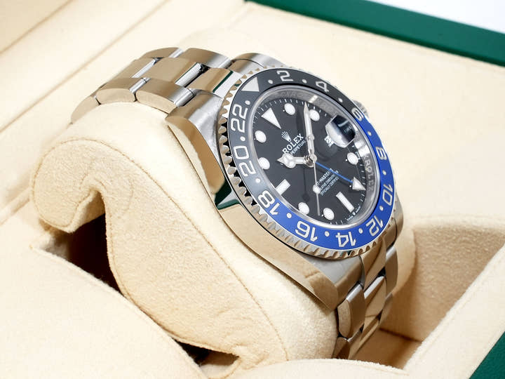 ロレックス GMTマスターII Ref.126710BLNR ステンレススチール ブラック文字盤 オイスターブレスレット 中古 ex2jnpbx