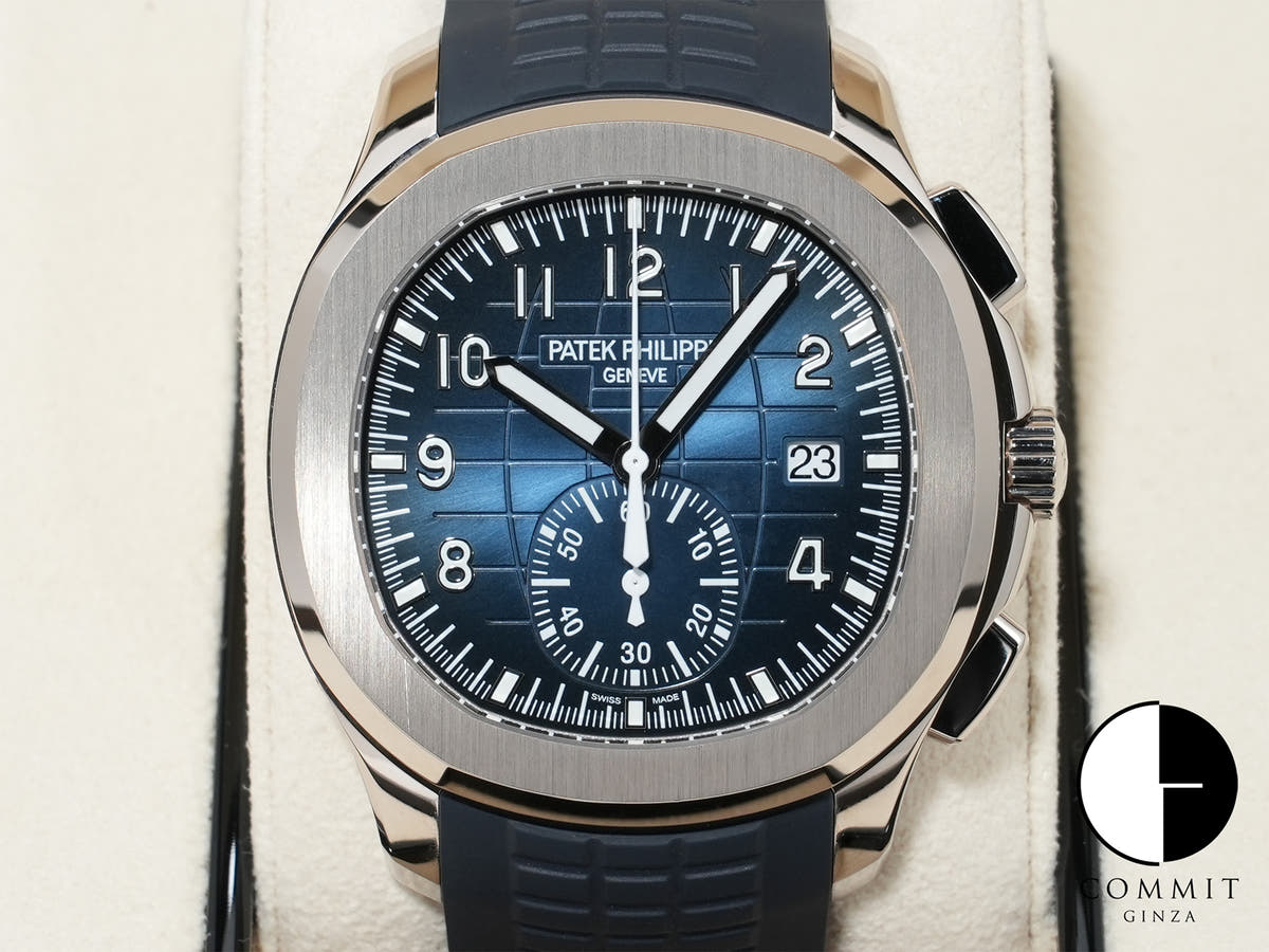 パテックフィリップ アクアノート クロノグラフ Ref.5968G-001 ホワイトゴールド ミッドナイトブルー文字盤 未使用 ihyyqrov