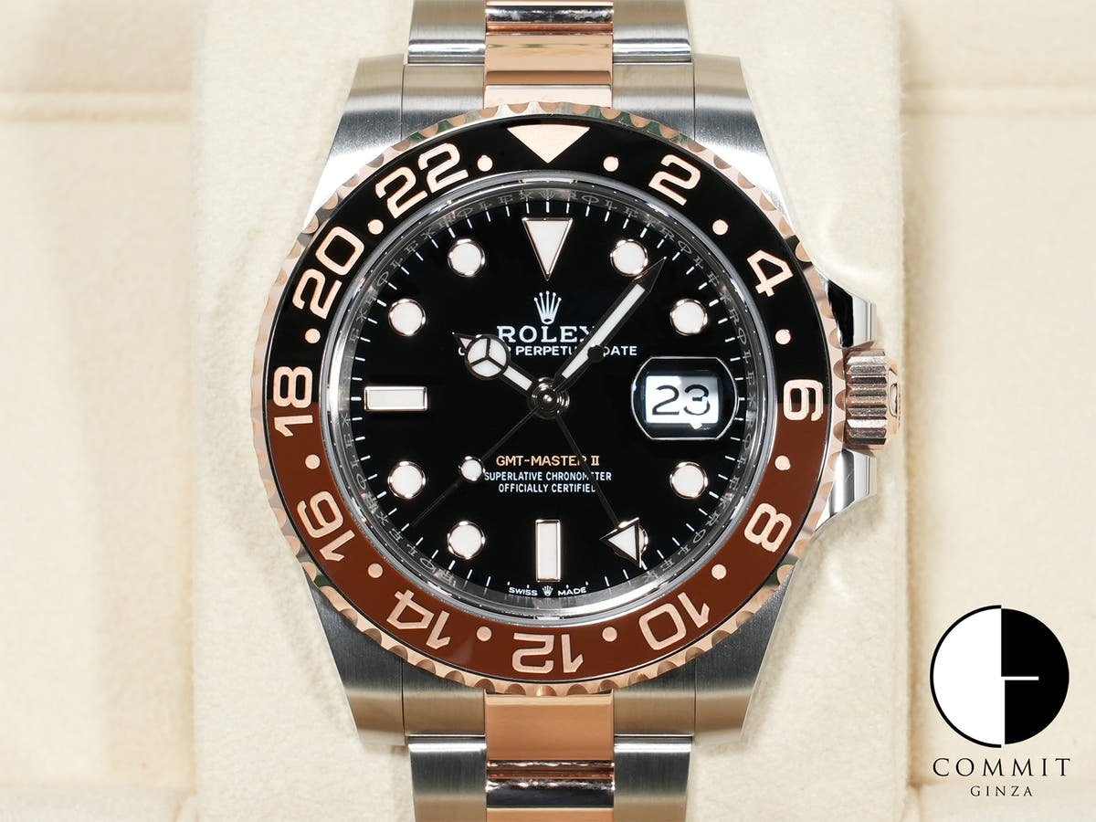 Rolex GMT-Master II Ref. 126711CHNR Stainless Steel/Everose Gold Black Dial Oyster Bracelet Excellent Condition br7c7yj8