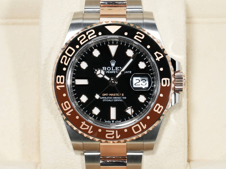 Rolex GMT-Master II Ref. 126711CHNR Stainless Steel/Everose Gold Black Dial Oyster Bracelet Excellent Condition br7c7yj8
