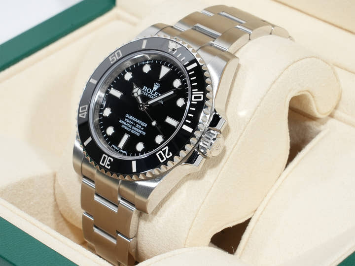 ロレックス サブマリーナー ノンデイト Ref.114060 ステンレススチール ブラック文字盤 美品 9sbu2rce