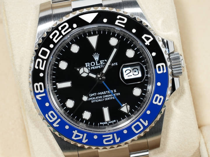 Rolex GMT-Master II Ref. 116710BLNR Stainless Steel Black Dial Oyster Bracelet Excellent Condition rojy6eub