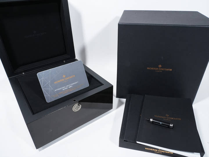 ヴァシュロンコンスタンタン トラディショナル コンプリートカレンダー オープンフェイス Ref.4020T/000G-B655 ホワイトゴールド スケルトン文字盤 美品 7s8j2ppp