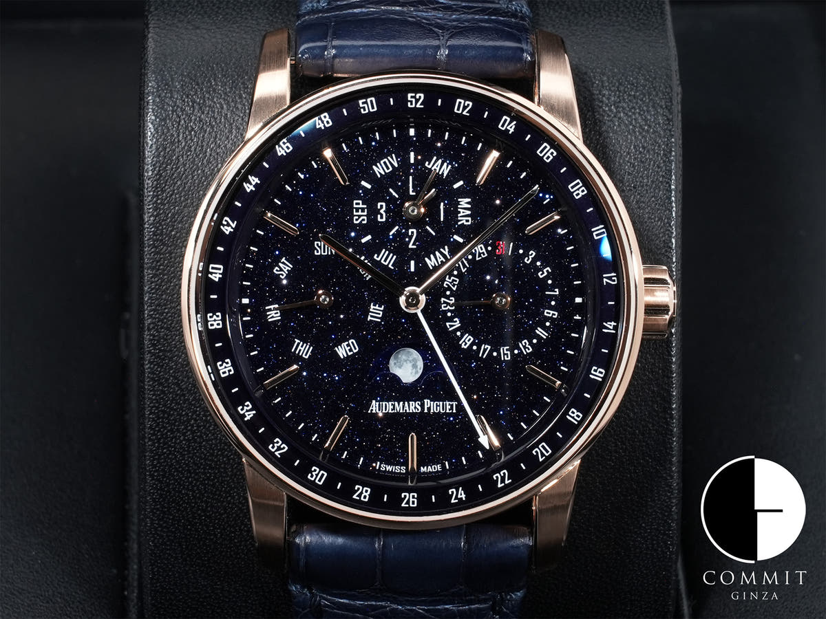オーデマピゲ CODE 11.59 バイ オーデマ ピゲ パーペチュアルカレンダー Ref.26394OR.OO.D321CR.01 ピンクゴールド ブルーアヴェンチュリン文字盤 美品 jnyotdnp