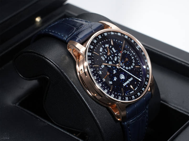 オーデマピゲ CODE 11.59 バイ オーデマ ピゲ パーペチュアルカレンダー Ref.26394OR.OO.D321CR.01 ピンクゴールド ブルーアヴェンチュリン文字盤 美品 jnyotdnp