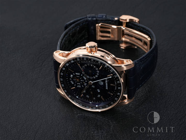 オーデマピゲ CODE 11.59 バイ オーデマ ピゲ パーペチュアルカレンダー Ref.26394OR.OO.D321CR.01 ピンクゴールド ブルーアヴェンチュリン文字盤 美品 jnyotdnp