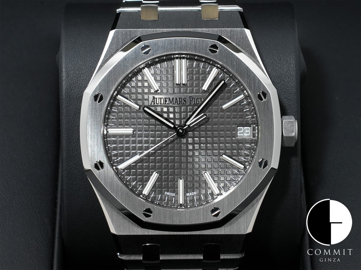 オーデマピゲ ロイヤルオーク Ref.15510ST.OO.1320ST.10 ステンレススチール グレー文字盤 美品 k39ac5z5