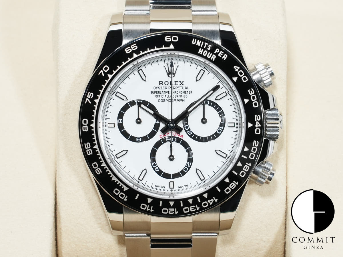 ロレックス デイトナ Ref.126500LN ステンレススチール ホワイト文字盤 極美品 7e69wfwc