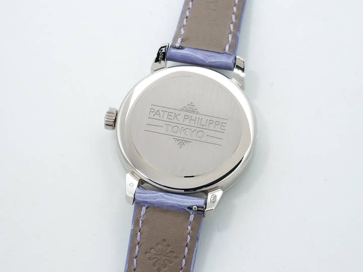 パテックフィリップ カラトラバ グランド エキシビジョン 東京2023 Ref.6127G-010/7127G-010 ホワイトゴールド ラックライトブルー(スカイブルー) ライラックトーン(パープル)文字盤 美品 7wmc4w93