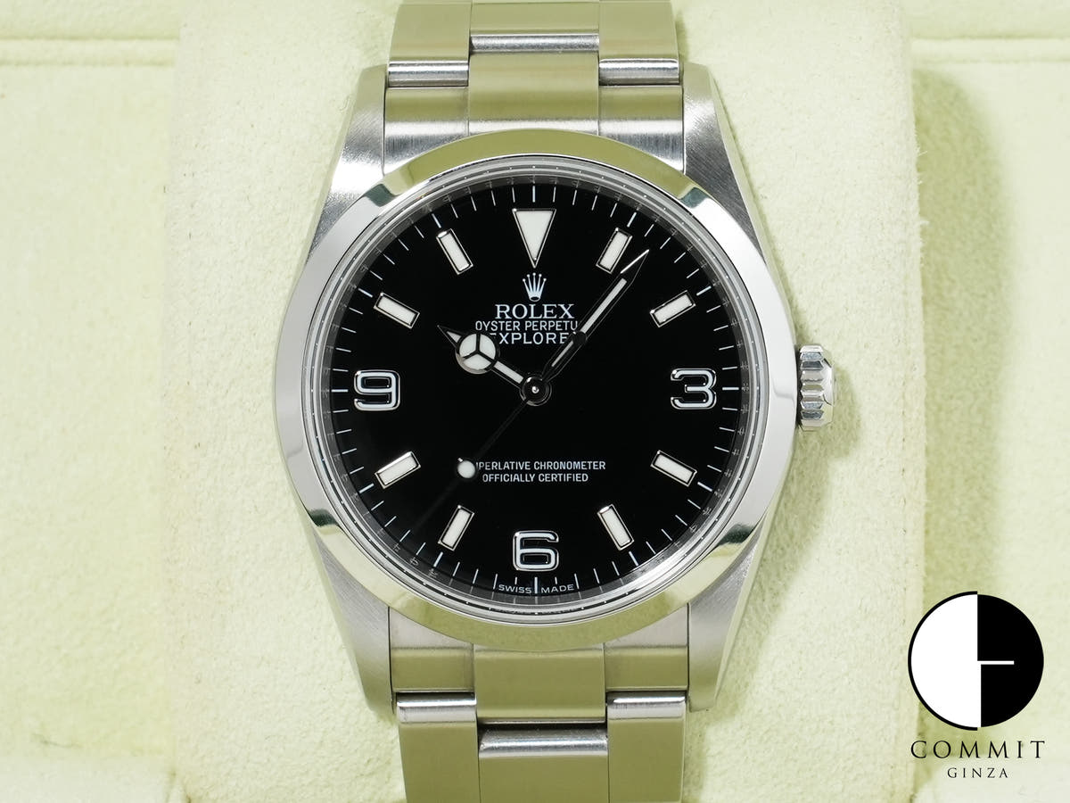 ロレックス エクスプローラーI Ref.114270 ステンレススチール ブラック文字盤 オイスターブレスレット 中古 76imptve
