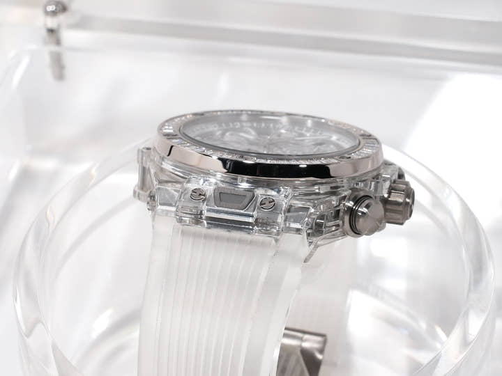 ウブロ ビッグバン ウニコ サファイアバゲット Ref.411.JX.4802.RT.1904 サファイアクリスタル スケルトン文字盤 美中古 tvspuxr6