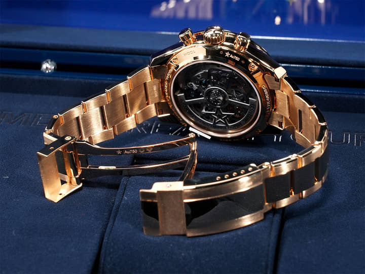 Zenith Chronomaster Sport Yoshida Special Ref. 30.3100.3600/56.M3100 Yellow Gold Green Dial Excellent Condition jna6ytvm