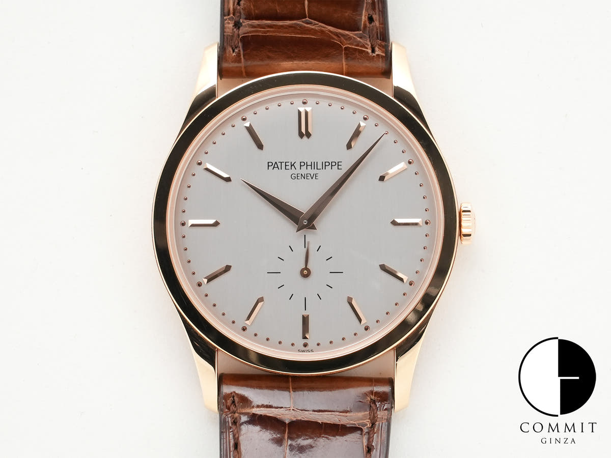 パテックフィリップ カラトラバ Ref.5196R-001 ローズゴールド シルバー文字盤 中古 s4gb8xg2