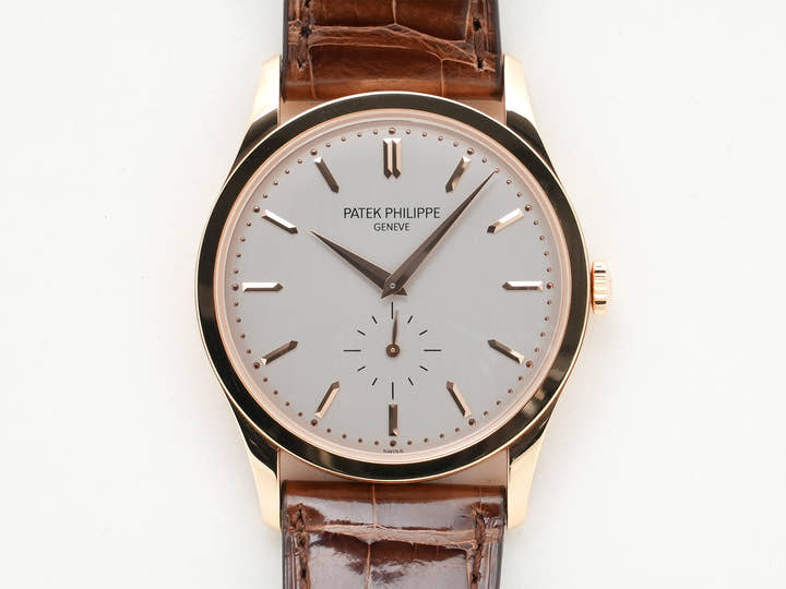 パテックフィリップ カラトラバ Ref.5196R-001 ローズゴールド シルバー文字盤 中古 s4gb8xg2