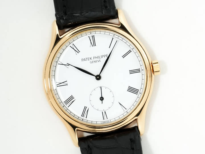 Patek Philippe Calatrava Ref. 3923J Yellow Gold White Roman Dial Pre-owned 3oud8x3h