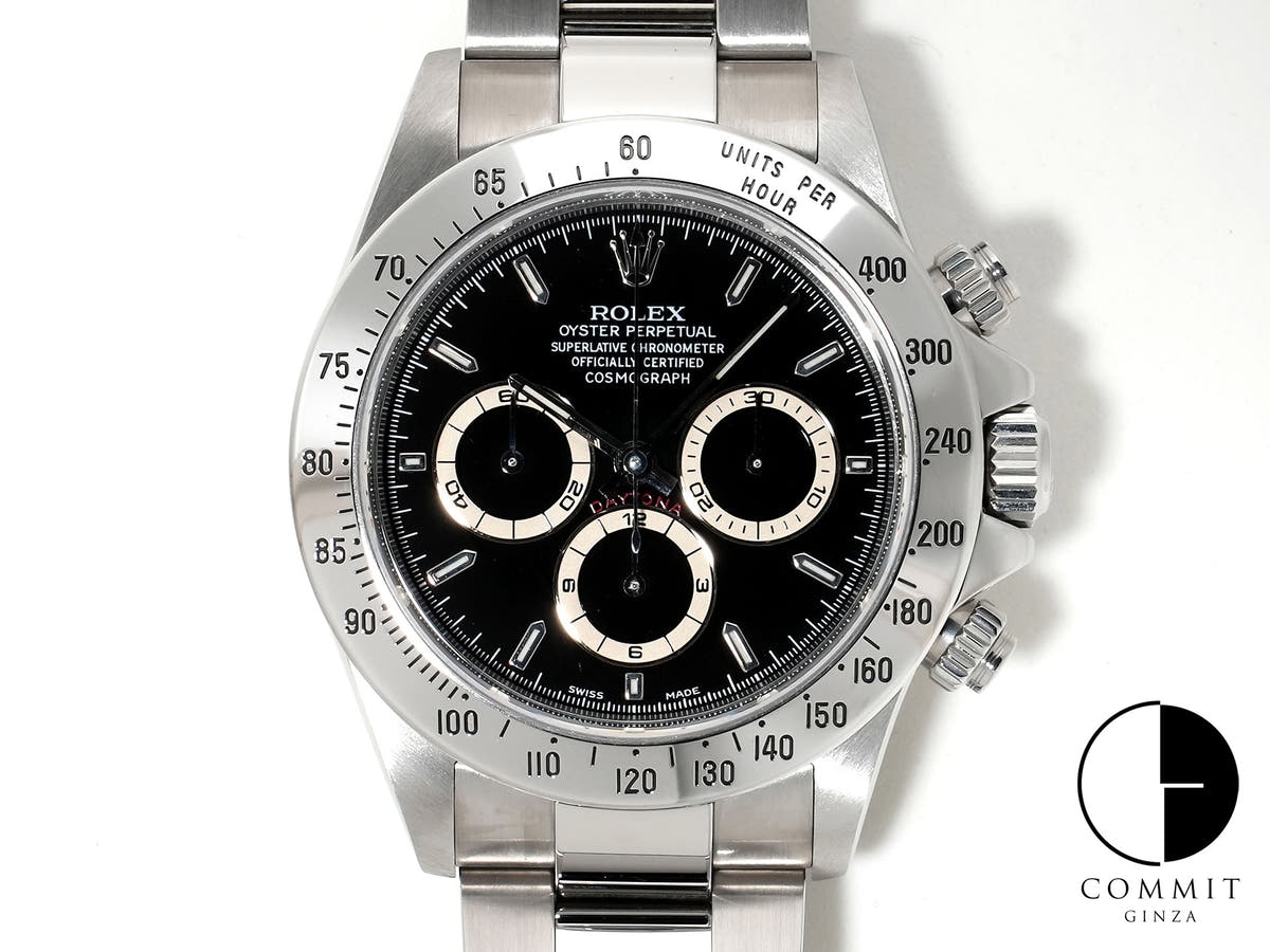Rolex Daytona El Primero Ref. 16520 Stainless Steel Black Dial Excellent Condition hcp9e9qo