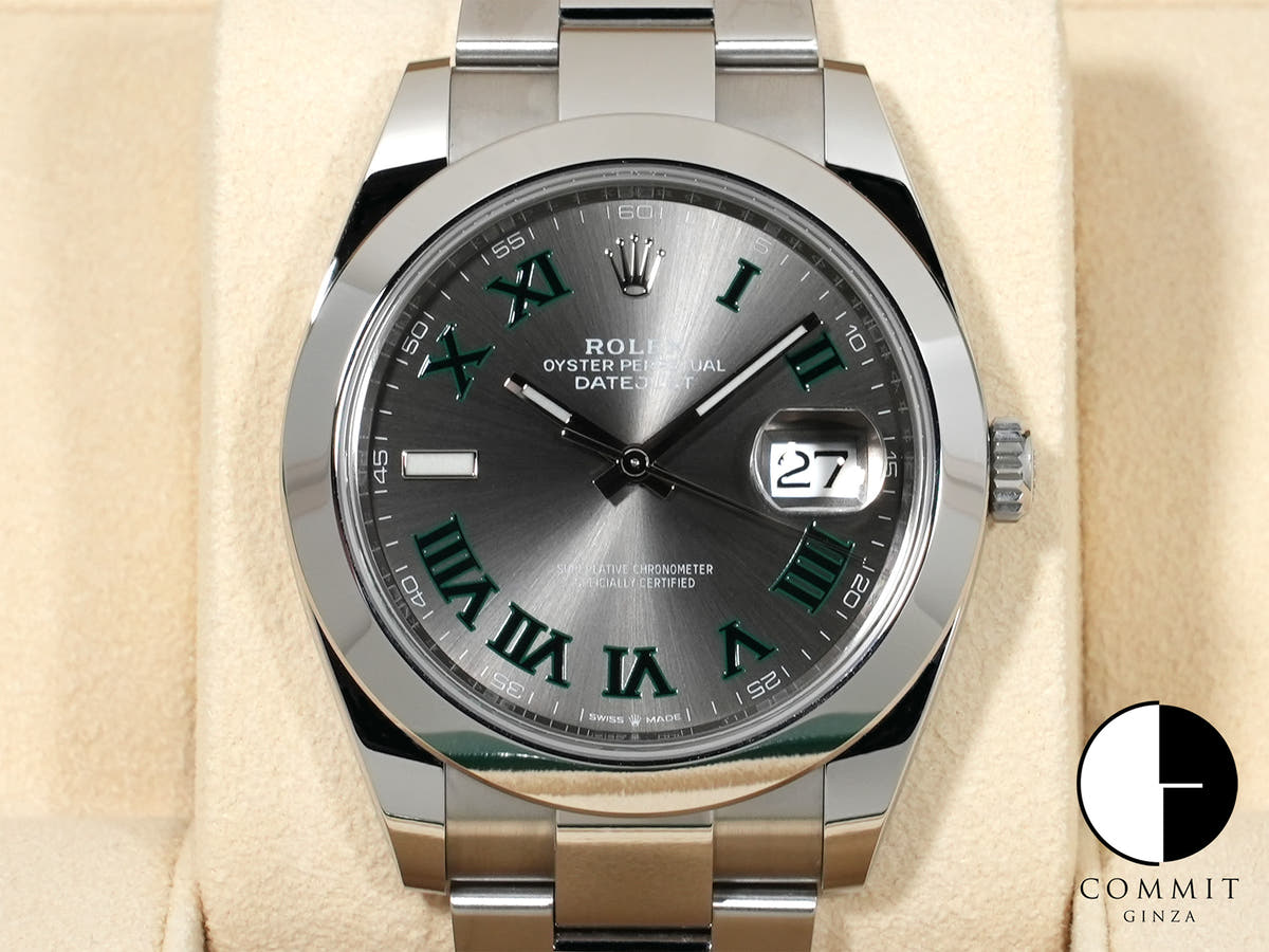 Rolex Datejust 41 Ref. 126300 Stainless Steel Slate Roman Dial Oyster Bracelet Excellent Condition u393nxbw