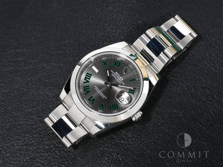 Rolex Datejust 41 Ref. 126300 Stainless Steel Slate Roman Dial Oyster Bracelet Excellent Condition u393nxbw