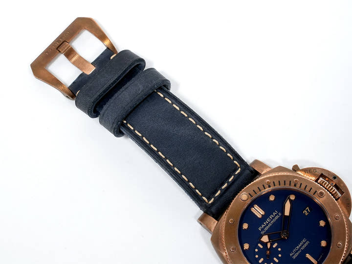 パネライ サブマーシブル ブロンゾ ブルー アビッソ Ref.PAM01074 ブロンズ ブルー文字盤 美中古 sh99gozs