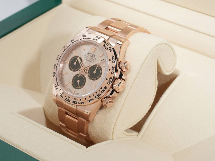 ロレックス デイトナ Ref.126505 エバーローズゴールド サンダストxブライトブラック文字盤 未使用 h838wcqk