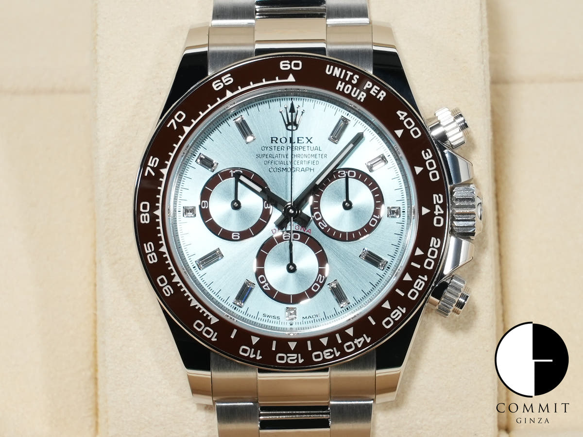 Rolex Daytona Ref. 126506A Platinum Ice Blue x 11 Diamond Dial Unused 9aez9zcd