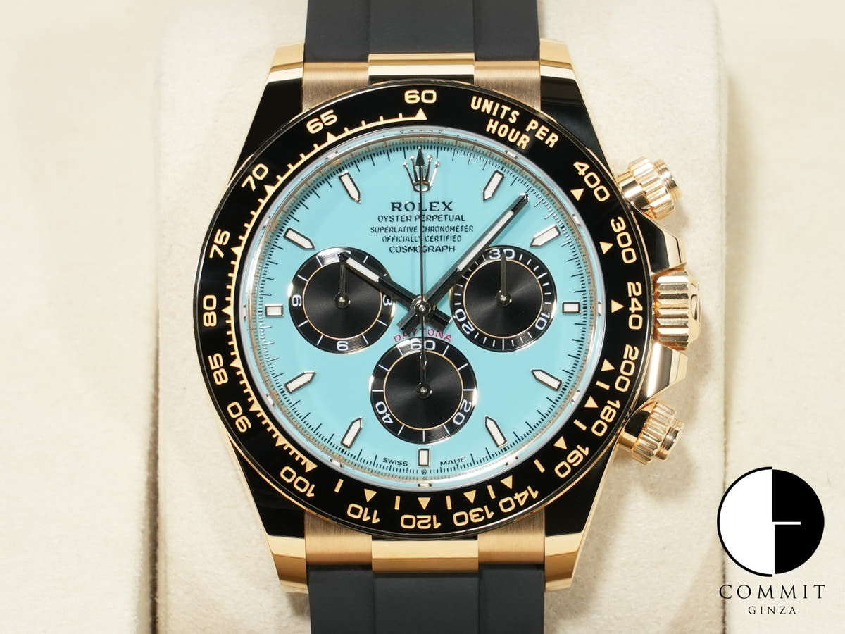Rolex Daytona Ref. 126518LN Yellow Gold Turquoise Blue Dial Unused gihktodo