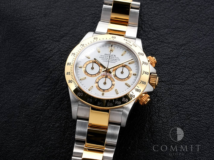ロレックス デイトナ エルプリメロ Ref.16523 ステンレススチール/イエローゴールド ホワイト文字盤 美中古 uaqxvkov