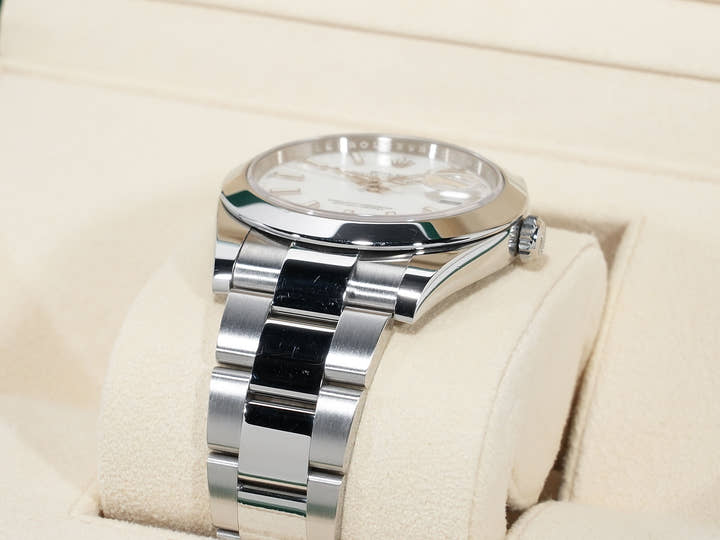 ロレックス デイトジャスト41 Ref.126300 ステンレススチール ホワイト文字盤 オイスターブレスレット 中古 tovwqkcf