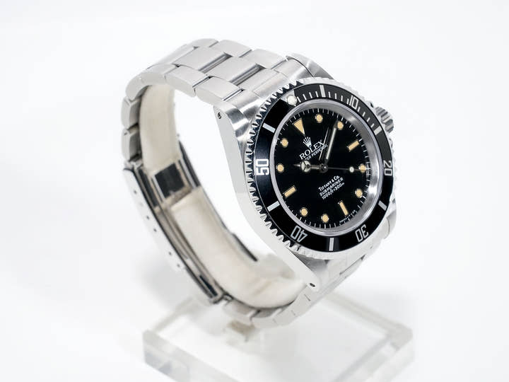 Pre-owned Rolex Submariner No Date Tiffany Ref. 14060 Stainless Steel Black Dial 6ktr356q