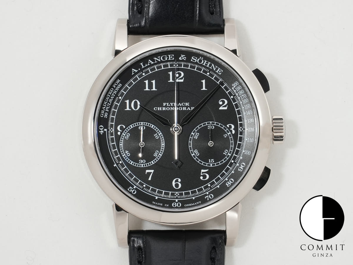 A. Lange & Söhne 1815 Chronograph Ref. 414.028 White Gold Black Dial Excellent Condition rwf2q93a
