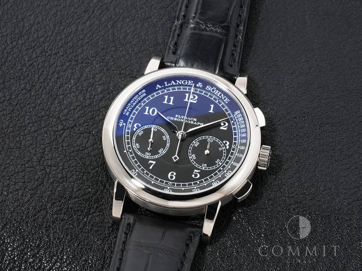 A. Lange & Söhne 1815 Chronograph Ref. 414.028 White Gold Black Dial Excellent Condition rwf2q93a