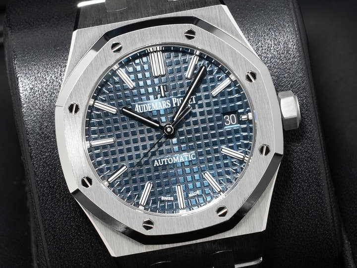 オーデマピゲ ロイヤルオーク Ref.15450ST.OO.1256ST.03 ステンレススチール ブルー文字盤 美中古 nncn2brw