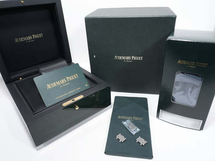 オーデマピゲ ロイヤルオーク Ref.15450ST.OO.1256ST.03 ステンレススチール ブルー文字盤 美中古 nncn2brw