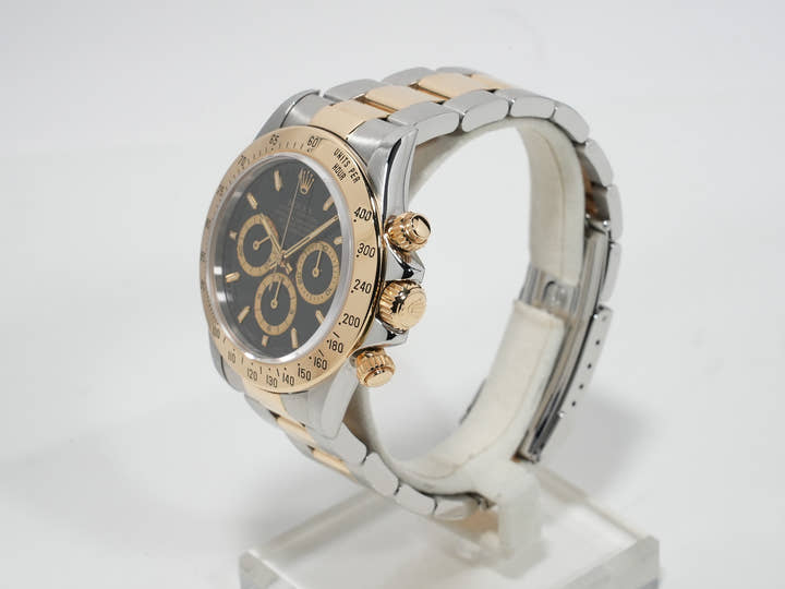 ロレックス デイトナ エルプリメロ Ref.16523 ステンレススチール/イエローゴールド ブラック文字盤 中古 skxbrcex