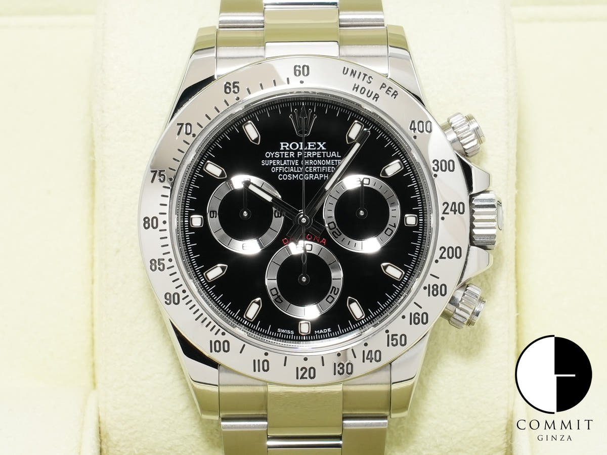 Rolex Daytona Ref. 116520 Stainless Steel Black Dial Pre-owned v3rscox7