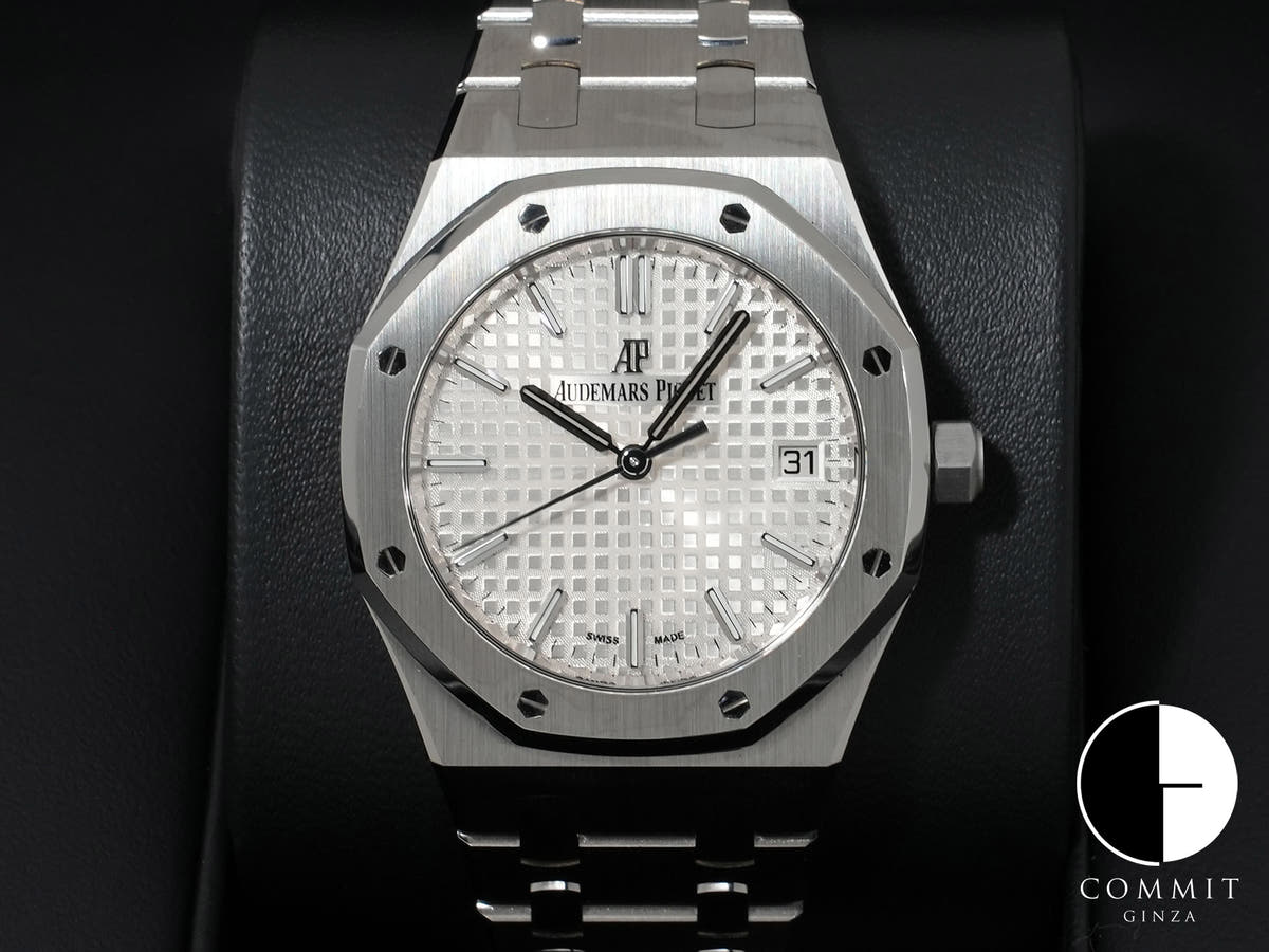 オーデマピゲ ロイヤルオーク Ref.77350ST.OO.1261ST.01 ステンレススチール シルバー文字盤 極美品 cym39qes