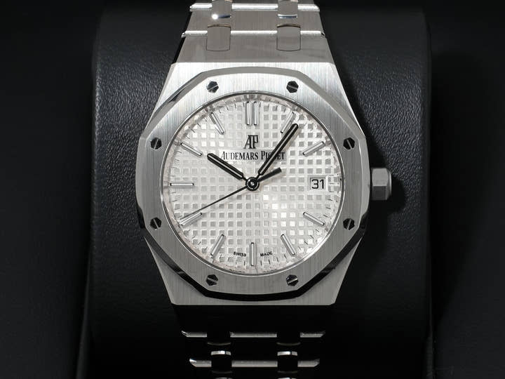 オーデマピゲ ロイヤルオーク Ref.77350ST.OO.1261ST.01 ステンレススチール シルバー文字盤 極美品 cym39qes