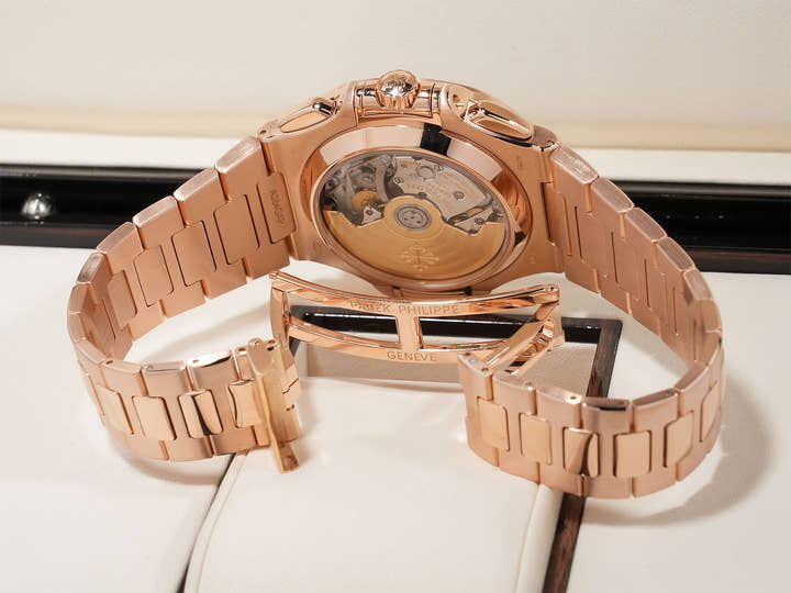 Patek Philippe Nautilus Chronograph Ref. 5980/1R-001 Rose Gold with Black Gradient Dial, Excellent Condition, hb5rk74t