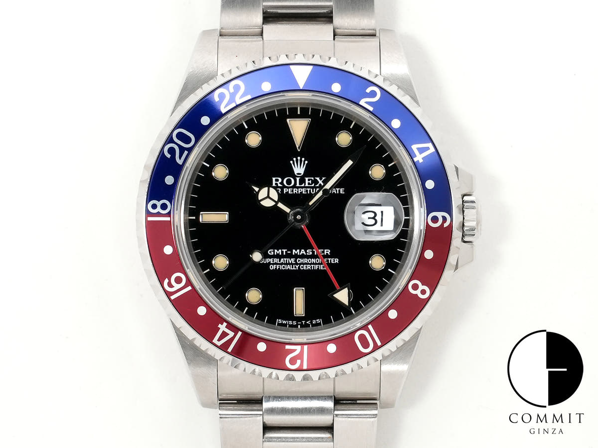 ロレックス GMTマスター Ref.16700 ステンレススチール ブラック文字盤 オイスターブレスレット 中古 w63kq2zp