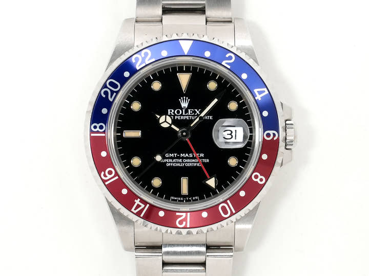 ロレックス GMTマスター Ref.16700 ステンレススチール ブラック文字盤 オイスターブレスレット 中古 w63kq2zp