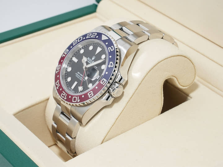 ロレックス GMTマスターII Ref.126710BLRO ステンレススチール ブラック文字盤 オイスターブレスレット 未使用 3rc7h4fw