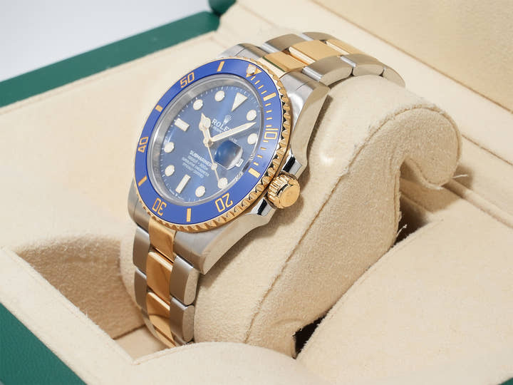 ロレックス サブマリーナー デイト Ref.126613LB ステンレススチール/イエローゴールド ブルー文字盤 中古 asefi77r