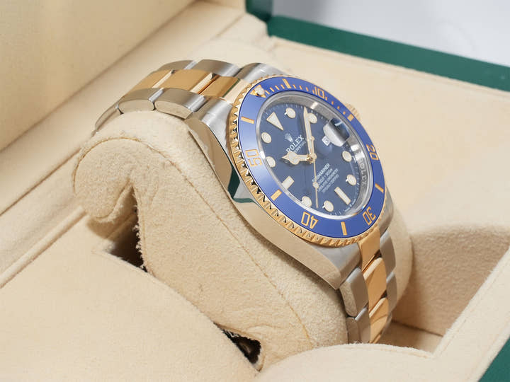 ロレックス サブマリーナー デイト Ref.126613LB ステンレススチール/イエローゴールド ブルー文字盤 中古 asefi77r