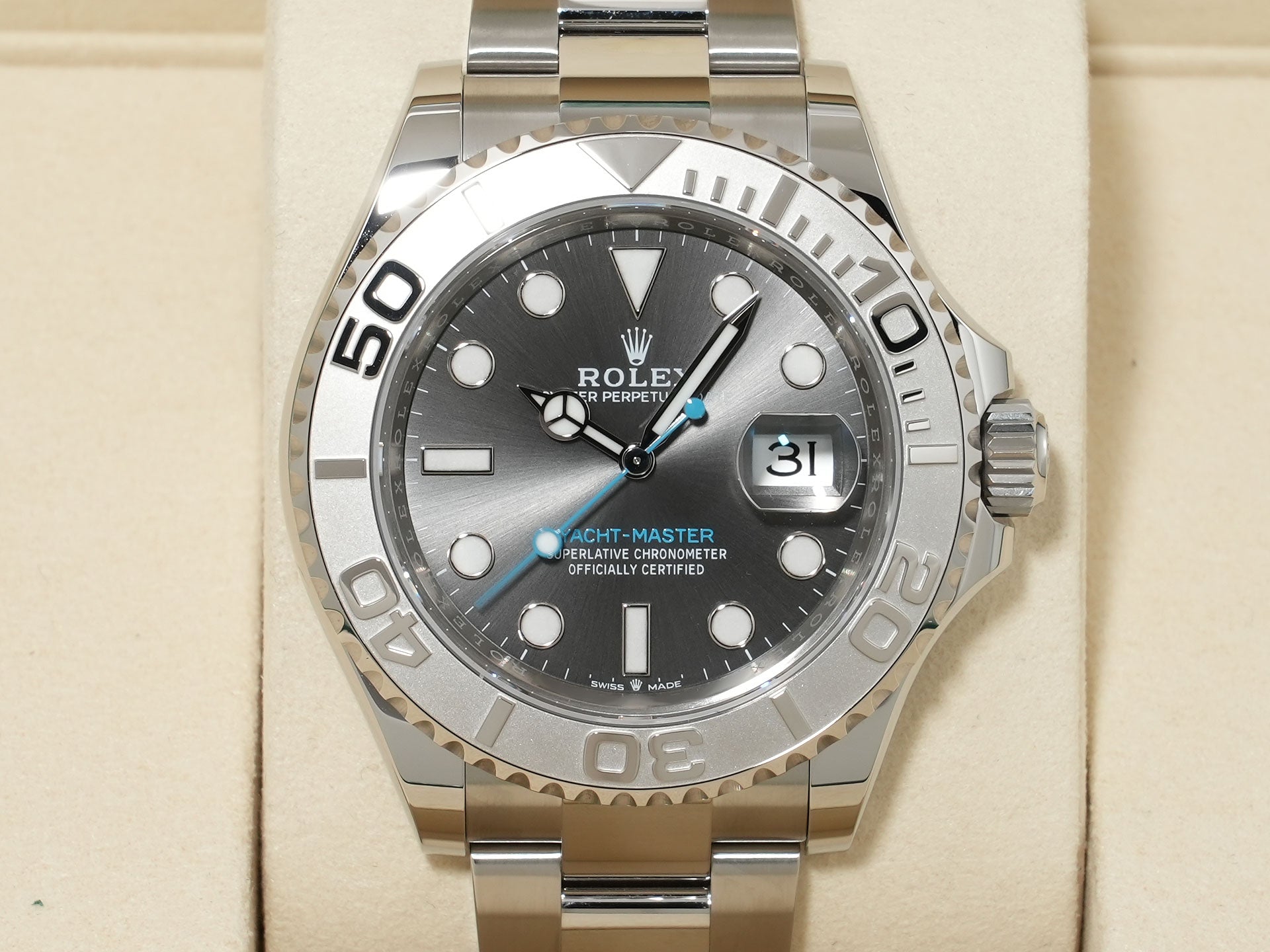 ロレックス ヨットマスター40 Ref.126622 ステンレススチール/プラチナ スレート文字盤 未使用 yehpuk35