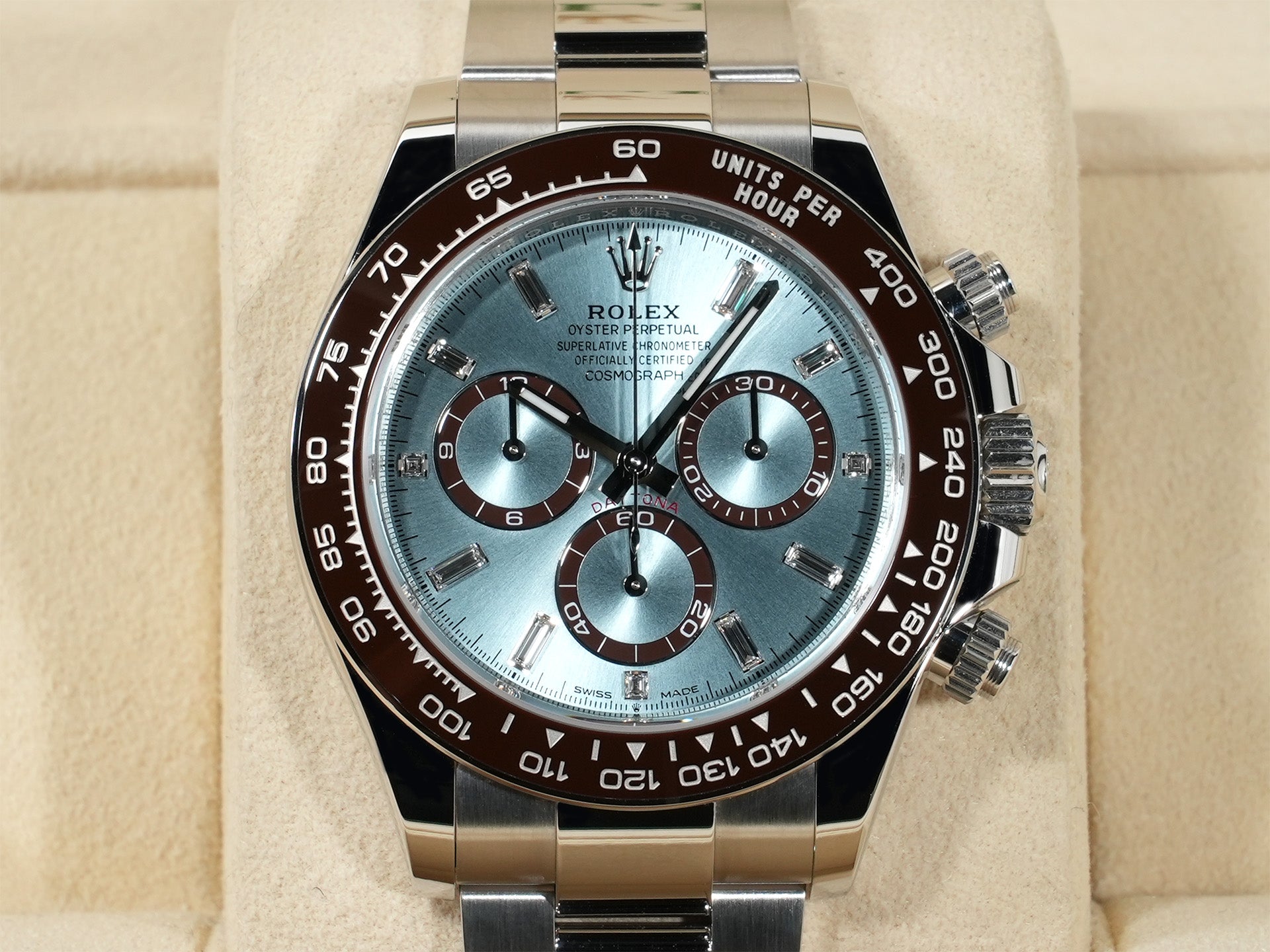 ロレックス デイトナ Ref.126506A プラチナ アイスブルーx11Pダイヤ文字盤 未使用 62syfstp