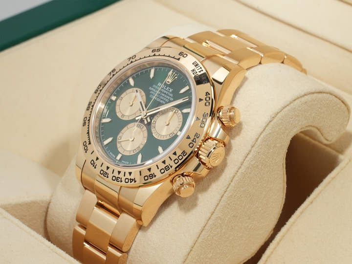 ロレックス デイトナ Ref.126508 イエローゴールド グリーン文字盤 未使用 mfk2zr4q