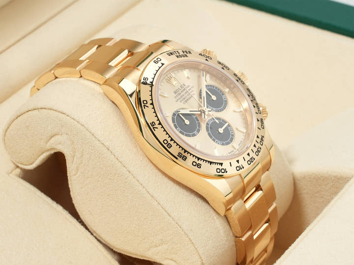 ロレックス デイトナ Ref.126508 イエローゴールド ゴールデンxブライトブラック文字盤 未使用 9fzeahxs