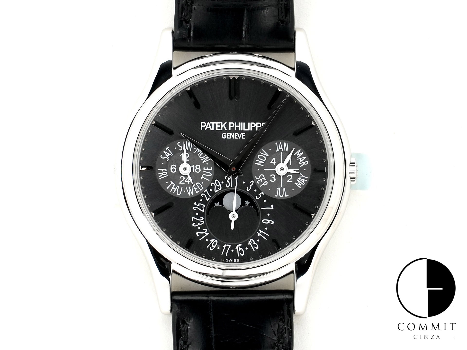 Patek Philippe Perpetual Calendar Ref. 5140P-017 Platinum Gray Dial Pre-owned evdndzc5
