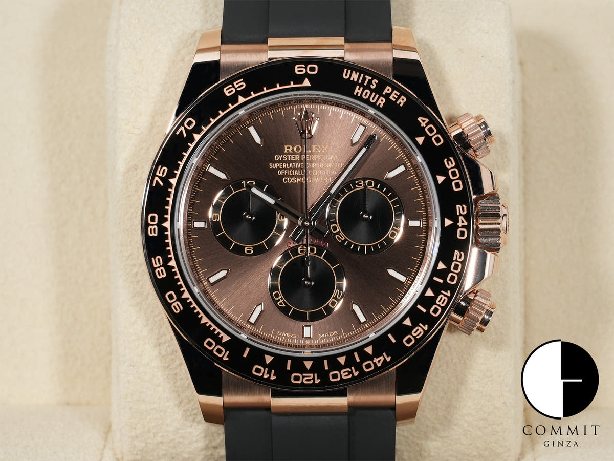 ロレックス デイトナ Ref.126515LN エバーローズゴールド チョコレートxブライトブラック文字盤 未使用 3tompuot